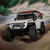 AXIAL - 1/30 SCX30 Jeep Wrangler JLU 4X4 RTR Brushed Rock Crawler (Battery & Charger Included), White (AXI-2261T2)
