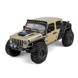 AXIAL - 1/10 SCX10 III Motobilt Waypoint Jeep JT Gladiator 4X4 RTR Brushed Rock Crawler, Tan (AXI-2443T1)