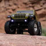 AXIAL - 1/24 SCX24 Jeep Wrangler JLU 4X4 Rock Crawler Brushed RTR, Green (AXI00002V3T4)