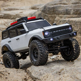 AXIAL - 1/24 SCX24 Ford Bronco 4X4 RTR Brushed Rock Crawler (Battery & Charger Included), White (AXI00006V2T4)