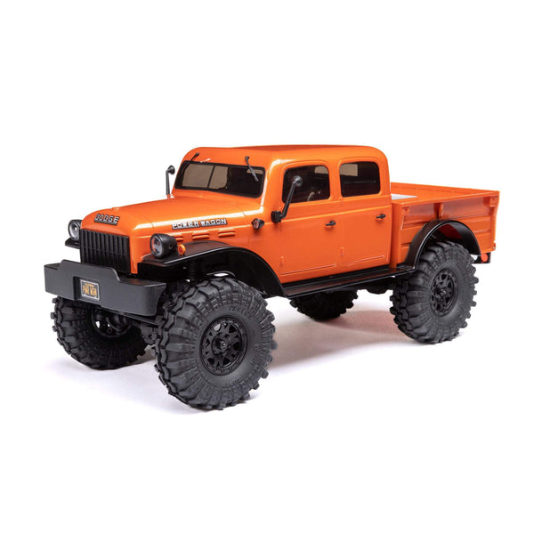 AXIAL - 1/24 SCX24 Dodge Power Wagon 4WD Rock Crawler Brushed RTR, Orange (AXI00007T1)