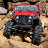 AXIAL - 1/10 SCX10 III Jeep CJ-7 4X4 RTR Brushed Rock Crawler, Red (AXI03008V2T1)