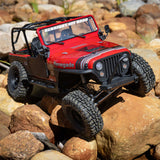 AXIAL - 1/10 SCX10 III Jeep CJ-7 4X4 RTR Brushed Rock Crawler, Red (AXI03008V2T1)