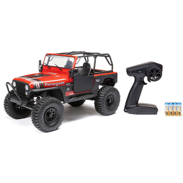 AXIAL - 1/10 SCX10 III Jeep CJ-7 4X4 RTR Brushed Rock Crawler, Red (AXI03008V2T1)