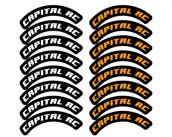 Speedway Wheel Stickers - Select Your Style (2x Sets)