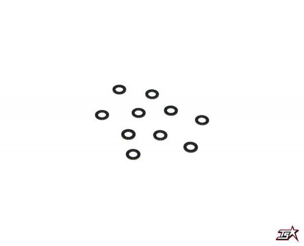 Destiny 3x5.5x0.5mm Aluminum Spacer (Black), 10 pcs (D10204)
