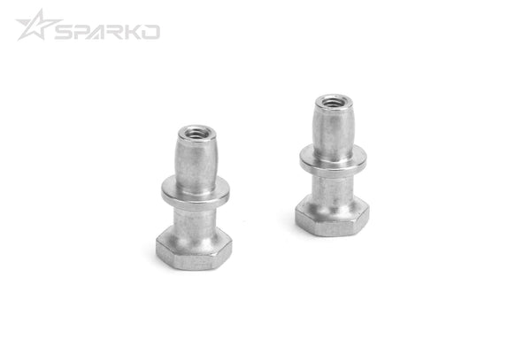 Sparko F8 - Shock Ball Stud Offset 1mm Front (2pcs) (F85011-1)