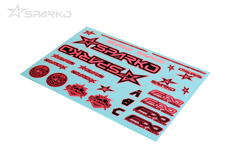 Sparko F8 - Body Sticker Set Pink (F89004-PKOP)