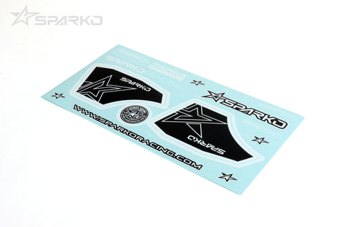 Sparko F8 - Wing Sticker Set Black & White (F89005-BK)