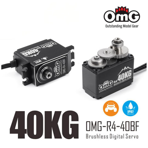 OMG 40KG Brushless Digital Servo IP67 Waterproof R4-40BF