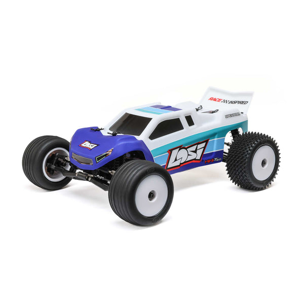 LOSI - 1/18 Mini-T 2.0 2S 2WD RTR Brushless Stadium Truck (Battery & Charger included) Blue (LOS-1056T2)