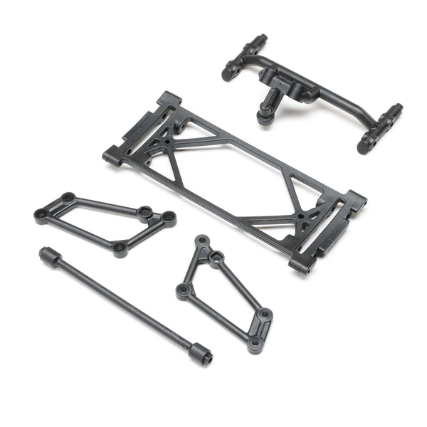 LOSI - Front Wing Mount Set, Black: 22S Sprint (LOS-2423)