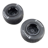 LOSI - Hoosier Tyres, Medium, Mounted, Black, FR/RR (2): 22S DLM (LOS-4237)