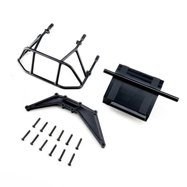 LOSI - Rear Bumper Set, Black: 22S DLM (LOS-4253)