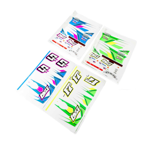 LOSI - Graphics Set, Blue, Green: 22S DLM (LOS-4256)