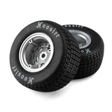 LOSI - Hoosier Tyres, Soft, Mounted, Satin Aluminium, Left/Right (2): 22S DLM (LOS-4641)