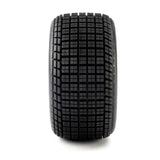 LOSI - Hoosier Tyres, Medium, Mounted, Satin Aluminium, Left/Right (2): 22S Dirt Late Model DLM (LOS-4642)