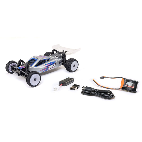 LOSI - 1/24 Micro-B 2WD Buggy RTR, Silver (LOS00007T2)