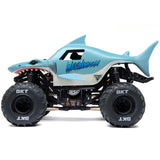 LOSI - 1/18 Mini LMT Megalodon 2S 4X4 RTR Brushed Monster Truck (Battery & Charger Included), Blue (LOS01026T3)
