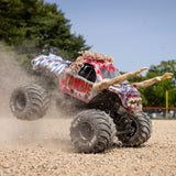 LOSI - 1/18 Mini LMT Zombie 2S 4X4 RTR Brushed Monster Truck (Battery & Charger Included), Red (LOS01026T4)