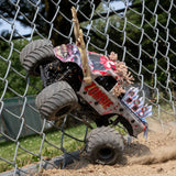 LOSI - 1/18 Mini LMT Zombie 2S 4X4 RTR Brushed Monster Truck (Battery & Charger Included), Red (LOS01026T4)