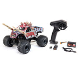 LOSI - 1/18 Mini LMT Zombie 2S 4X4 RTR Brushed Monster Truck (Battery & Charger Included), Red (LOS01026T4)