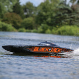 PRO BOAT - Blackjack 42in 8S Brushless Catamaran RTR, Black/Orange (PRB08043T1)