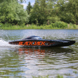PRO BOAT - Blackjack 42in 8S Brushless Catamaran RTR, Black/Orange (PRB08043T1)