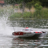 PRO BOAT - Blackjack 42in 8S Brushless Catamaran RTR, White/Red (PRB08043T2)