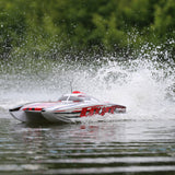 PRO BOAT - Blackjack 42in 8S Brushless Catamaran RTR, White/Red (PRB08043T2)