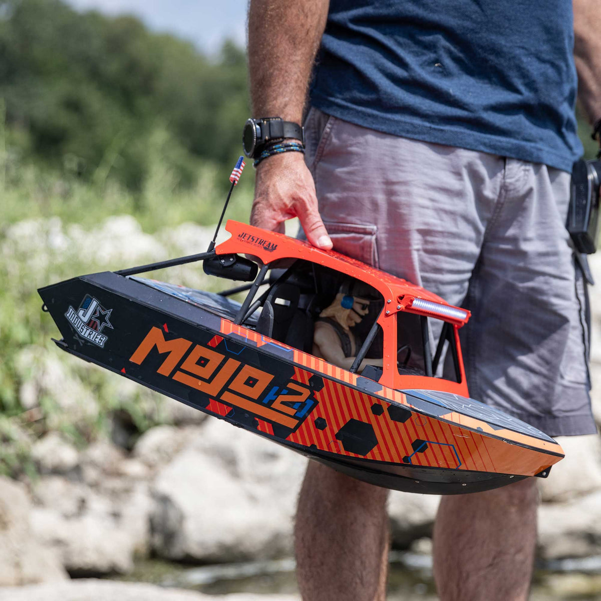 PRO BOAT - 1/6 Jetstream 24in Brushless Jet Boat RTR, Shreddy (PRB08051T1)