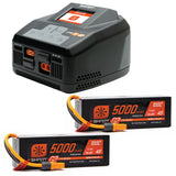SPEKTRUM - Smart Powerstage 8S Surface Bundle: (2) G2 5000mAh 4S LiPo IC5 & S2100 Charger (SPMXPSS850)