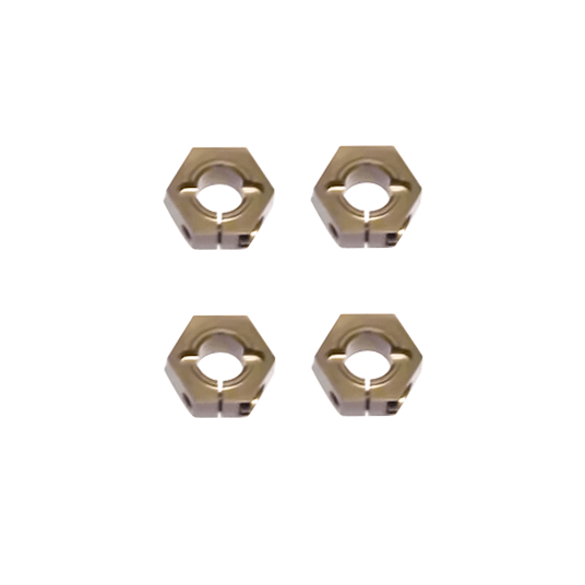 TEKNO - 12mm Aluminium M6 Driveshaft Hex Adapter Set (4) (TKR1654X)