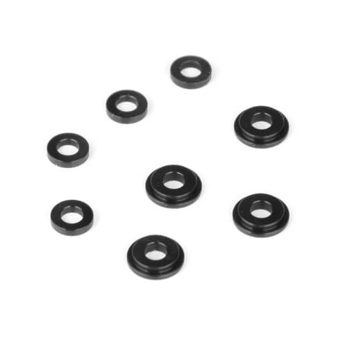 TEKNO - EB410/ET410 CNC Shock Cartridge Spacer Guide Set (8) (TKR6708)