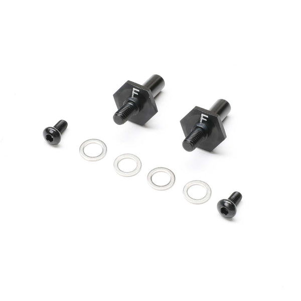 TLR - Front Axle Set, Aluminium, Black, 12mm: 22S Sprint (TLR-1054)