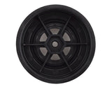 DE RACING - Gambler Front Wheels with 12mm Hex / AE/Losi 22S Sprint Offset / BLACK (4 PC) 1.7/2.2in (DER-GSF-AB)