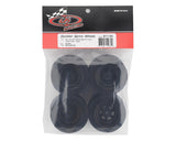 DE RACING - Gambler Rear Sprint Wheels with 12mm Hex / AE -TLR / BLACK (4 PC) 1.7/2.5in (DER-GSR-AB)