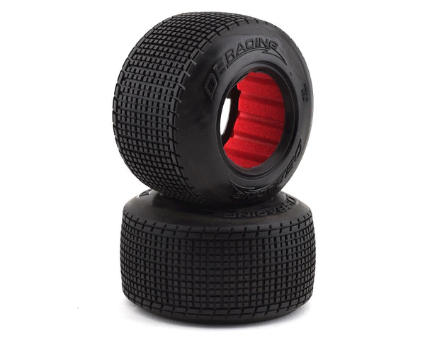 DE RACING - Regulator Late Model Rear Tyres / D40 Compound / With Inserts 1.7/2.2in (DER-RLR1-D3)