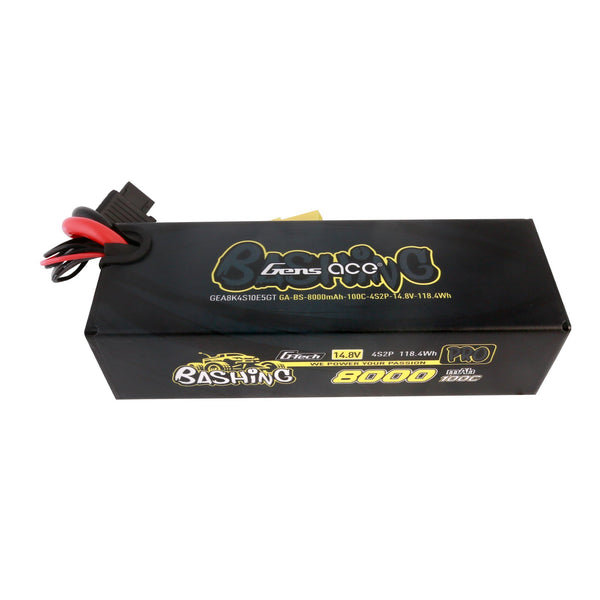 GENS ACE - 8000mAh 4S 14.8V 200/100C LiPo Battery 160x54x44mm 737g EC5 Plug XH Balance PC Case Pro Series V3 (GA8000-4S100-PCV3)
