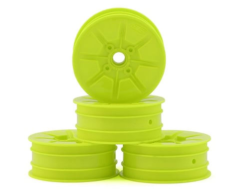 JConcepts RC10 Pioneer 2.2 Bearing Front Wheels (Yellow) (4)