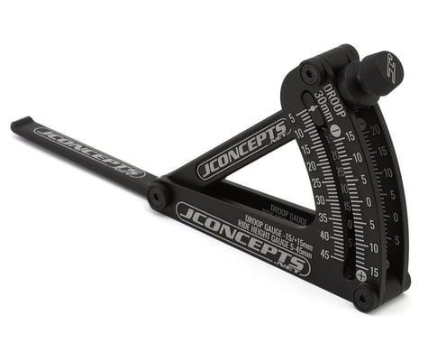 JConcepts 1/10 & 1/8 Off-Road Floating Ride-Height & Droop Gauge (Black)