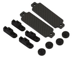 Position 1 RC F8E Carbon Fiber Battery Strap Set (Short Configuration)