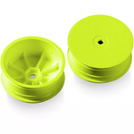 XRAY: 2WD Front Wheel Aerodisk With 12mm Hex - Yellow - Hard (2) (329910-Y)