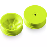 XRAY: 2WD Front Wheel Aerodisk With 12mm Hex - Yellow - Hard (2) (329910-Y)