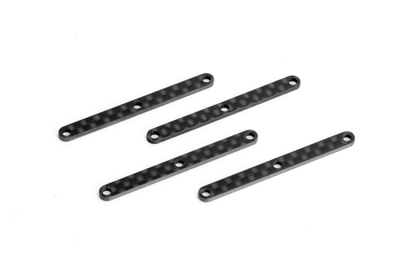 Sparko F8 - Carbon Fiber Front Upper Arm Inserts (R=L) 1.5mm (4pcs) (F83002-15)