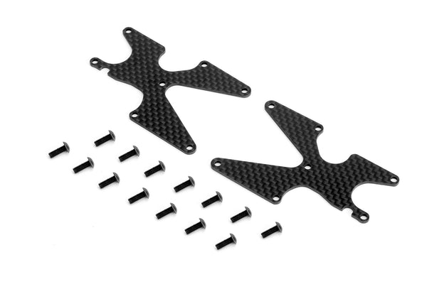 Sparko F8 - Carbon Rear Arm Covers 2.0mm (2pcs) (F83007-20OP)