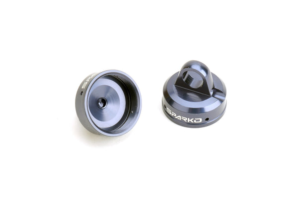 SPARKO - 7075 Aluminum Shock Caps (Blue Ggrey) (2pcs) (F84023-BG)