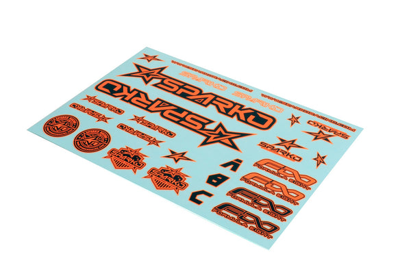 Sparko F8 - Body Sticker Set Orange (F89004-OGOP)