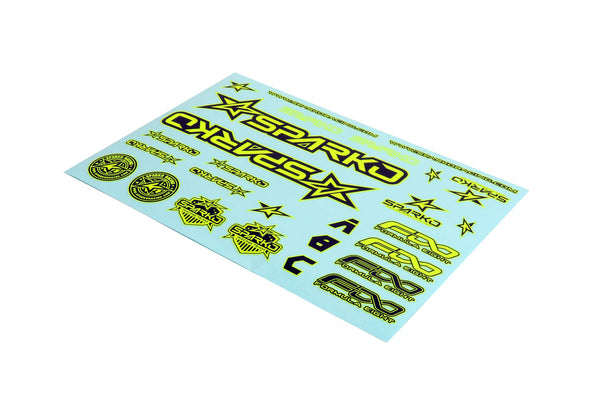 Sparko F8 - Body Sticker Set Yellow (F89004-YLOP)