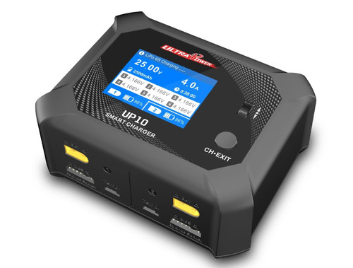 Ultra Power UP10 Smart Dual Balance Charger AC100W/DC200W 2.4 inch IPS Colorful Screen